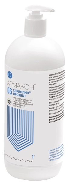 фото крем защитный армакон™ серволин протект гидрофобный 1л (с дозирующей насадкой), 1190