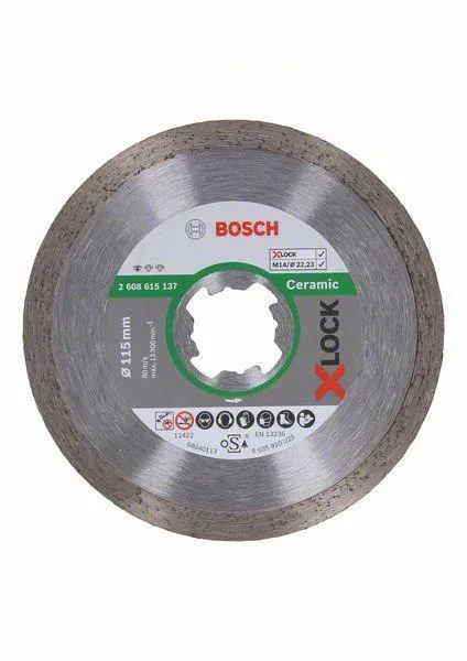 Круг алмазный BOSCH STANDARD FOR CERAMIC (2608615137) Ф115хX-LOCKмм по керамике