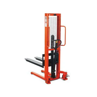 фото ручной гидравлический штабелер noblelift efs1016 (раздвижные вилы)