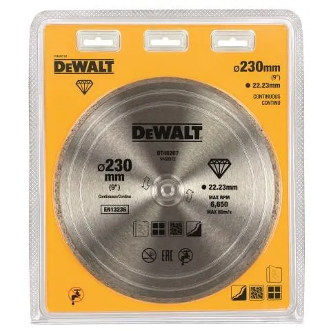 Круг алмазный DEWALT (DT40207-QZ) Ф230х22мм по керамике